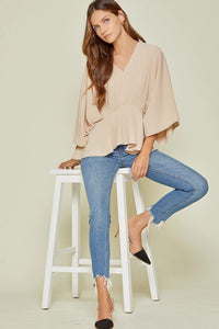 KIMONO SLEEVE TOP